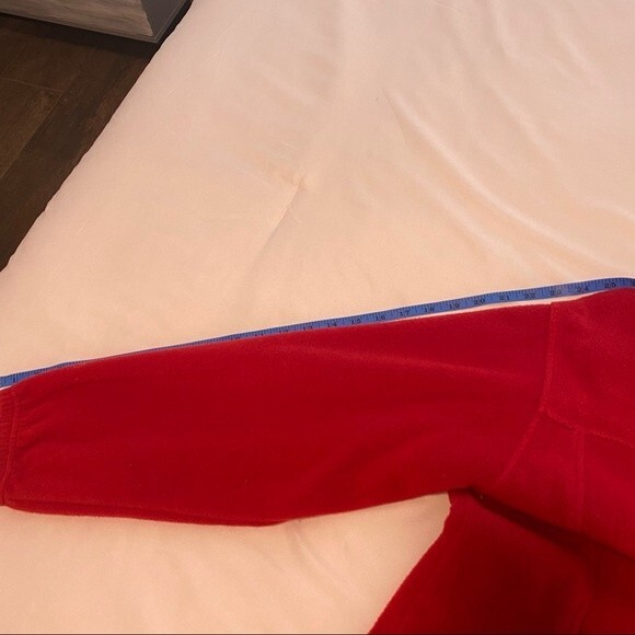 Catalina Fleece Red Zip Front Jacket Pockets Comfy Sexy Casual Size 1X - Picture 11 of 12